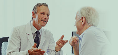 Doctor and patient discussing options